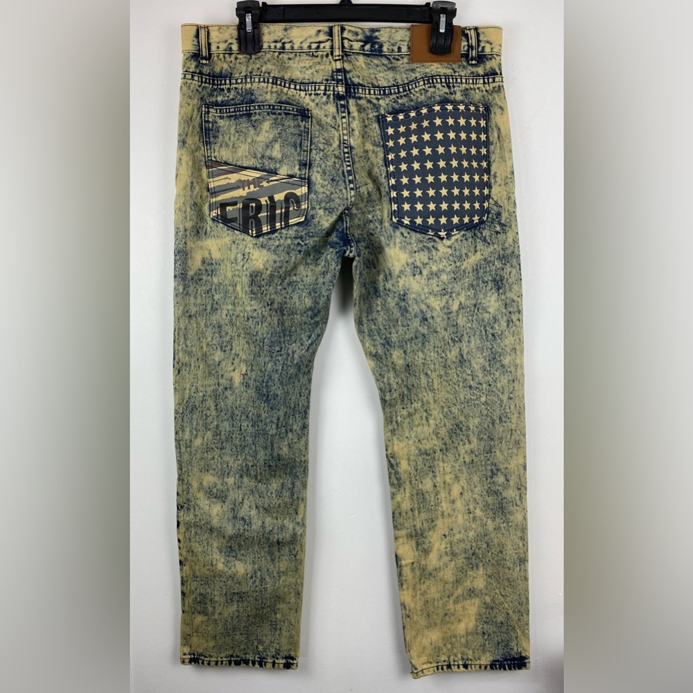 Diamond Stash size Large/38 Men’s Sahara American Flag Jacket Vest & Jeans - Picture 12 of 16